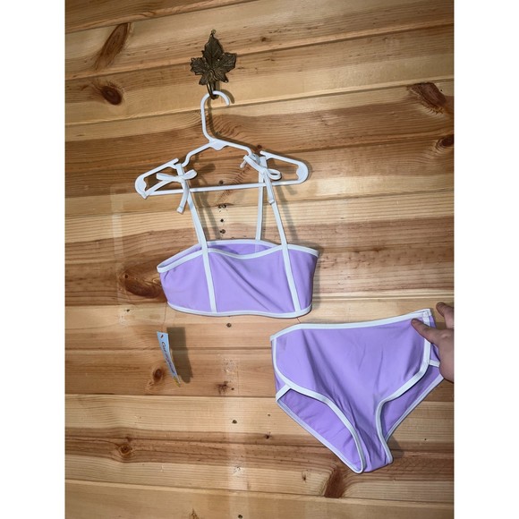 Girls' Solid 2pc Bikini Set - Cat & Jack Purple - Picture 4 of 4